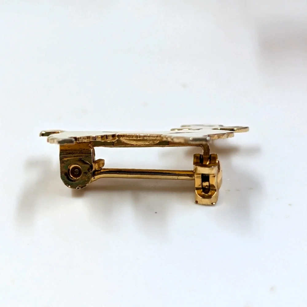 10K Yellow Gold Filled Signed Vintage Poodle Brooch - Picture 4 of 6